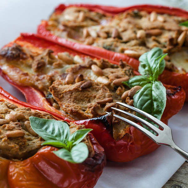 Bell peppers stuffed with tuna fish